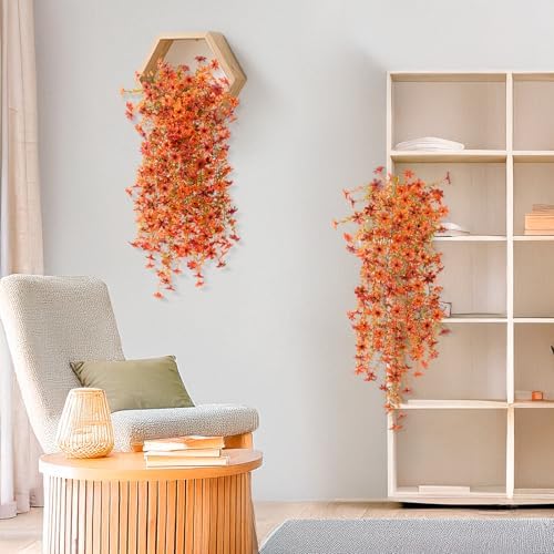 INQCMY Artificial Fall Fake Flowers for Outdoor Fake Hanging Decoration - Image 6