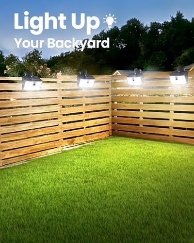 LUHLEE Clip on Solar Fence Lights Outdoor, 176 LED Motion Sensor Lights - Image 5