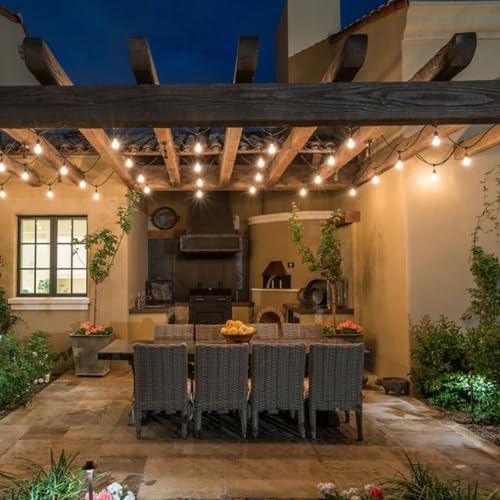 Banord Outdoor String Lights 105FT, S14 Waterproof Patio Lighting, Black - Image 6