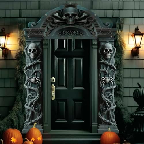 ALKB Halloween decorations door Banners - 3 Pcs Halloween Cemetery Banner by ALKB