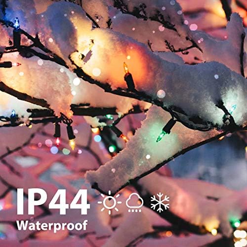 Minetom Clear Christmas Lights 2 Pack 20 Feet 100 Counts Multicolor - Image 2