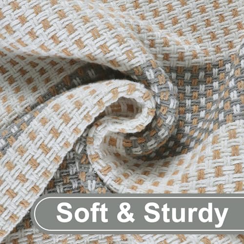 Fall Front Door Mat 3x5, Cotton Washable Woven Striped Outdoor Rug - Image 4