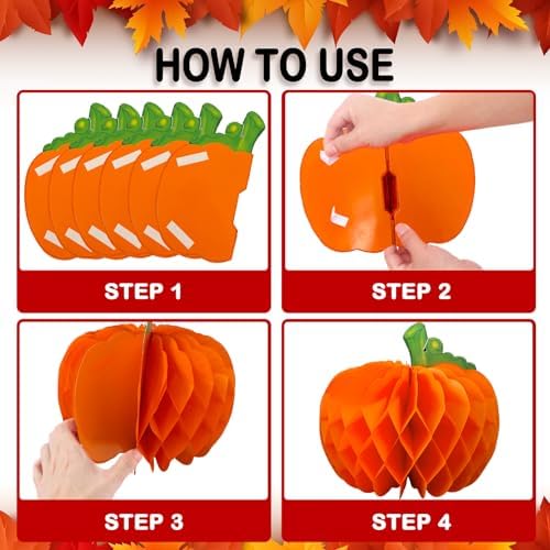 Fall Honeycomb Paper Centerpiece Decorations - Image 7