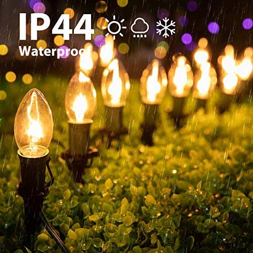 Christmas Pathway String Lights Outdoor, 25.7FT 20 LED C9 Christma Light - Image 3