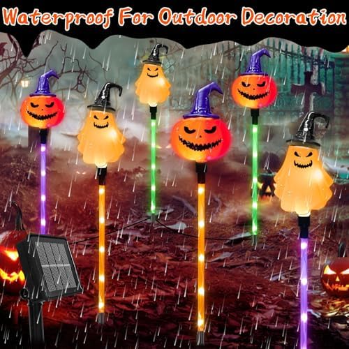 Halloween Decorations Outdoor Solar Garden Stake Lights Halloween Lights - Image 5