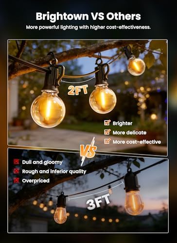 Brightown 38FT 16LED Solar String Lights Outdoor with Remote & USB Port - Image 2
