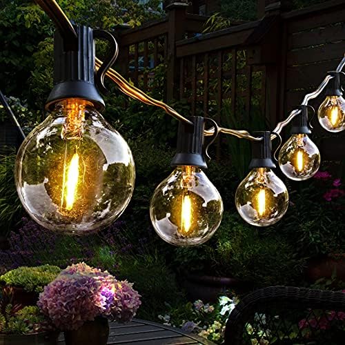 100ft Outdoor String Lights Waterproof Patio Lights,Shatterproof Led Outside Globes UL Listed Exterior, Indoor Lighting Backyard Bistro Party by Hidixon