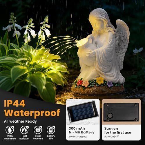 GIGALUMI Angel Statue Solar Garden Yard Decor Outdoor Gifts for Women - Image 3