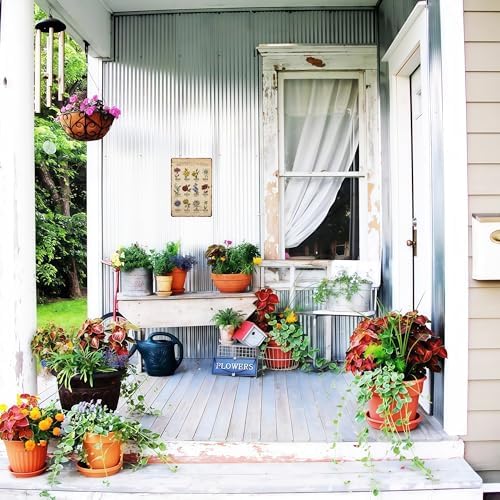 Bestylez Garden Gifts Vintage Gardening Signs Mom Grandma Birth Month Flower Metal Sign for Home Garden Greenhouse Living Room Bedroom Yard Cottage Outdoor Decor 8X12 Inch (3355) - Image 4