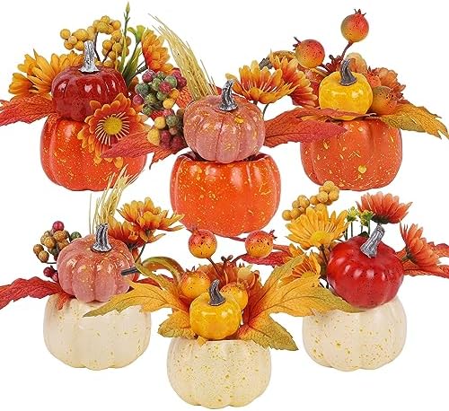 winemana Fall Table Decor, Pumpkin Centerpieces Fall Decorations for Home by winemana