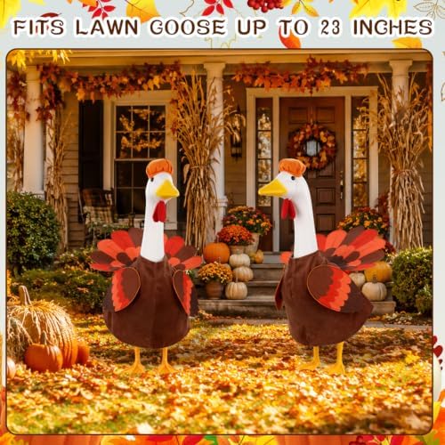 Thanksgiving Goose Outfit Turkey Goose Costume for Outdoor Garden Decor - Image 4