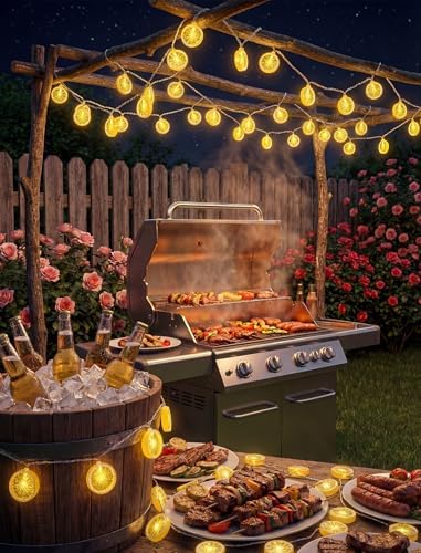 Lemon String Lights, 8.5Ft Summer Patio String Lights with 10 LED Yellow Lemon Slice Lights, Hanging Waterproof Connectable Outdoor Decorative Lights for Indoor Home Garden Christmas Wedding Party - Image 3