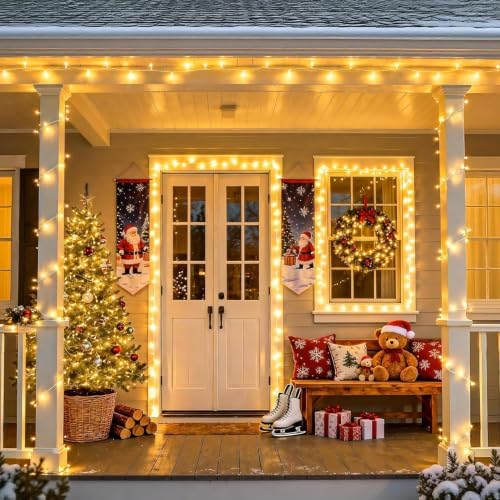 JMEXSUSS 800 LED String Lights Indoor Outdoor Christmas Lights Plug in - Image 6