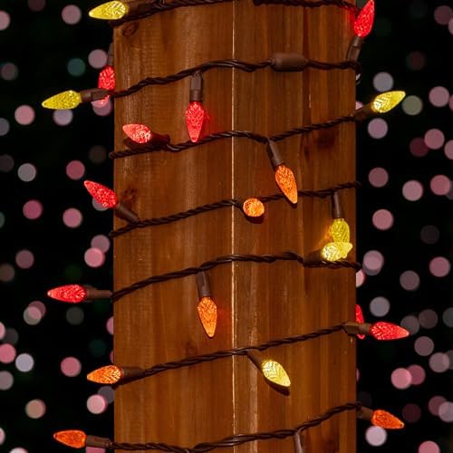 Novelty Lights 24FT 70 LED C6 Thanksgiving & Outdoor Christmas Tree Lights - Image 3