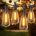 Brightown Outdoor String Lights, 100FT 50+2 LED ST38 LED Patio Lights Shatterproof, Dimmable IP65 Waterproof Connectable Hanging Outdoor Light for Backyard, Porch, Deck, Balcony by Brightown