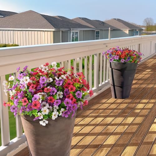 INQCMY Artificial Flowers for Outdoor Faux Plants Fake Flowers Spring Decor - Image 6