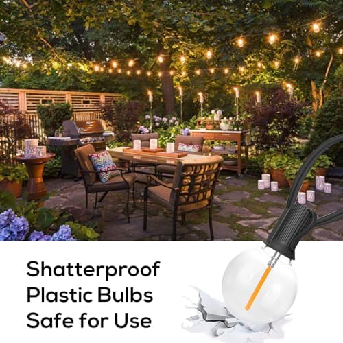 Banord 50FT Outdoor String Lights, Shatterproof Patio Lights with 26 Bulbs - Image 4