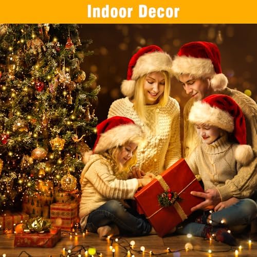 Nisocy 33FT LED String Lights Outdoor Waterproof – Warm White Fairy Lights with Plug, Connectable Christmas Tree Lights for Patio, Garden, Bedroom, Wedding, Party, Decor - Image 4