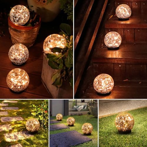 Solar Globe Lights Outdoor Waterproof-Solar Balls-Solar Garden Lights Orbs - Image 7