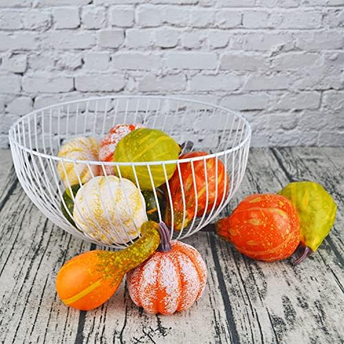 12Pcs Lifelike Simulation Realistic Mixture of Artificial Pumpkins Fake Vegetable Fruit for Home Decoration - Image 3