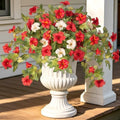 Ammyoo Artificial Fall Flowers Fake Petunias Plants for Outdoor Decoration by Ammyoo
