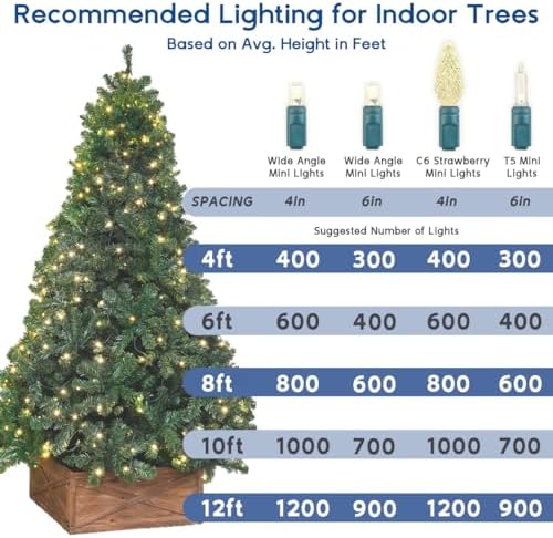 Novelty Lights 34ft 100 LED Pure White Christmas String Lights, Brown Wire - Image 6