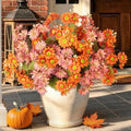 INQCMY 10 Pcs Artificial Fall Flowers for Outdoors UV Resistant Faux Mums by INQCMYPlantRack