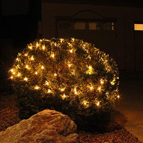 Joiedomi 2-Pack Christmas Net Lights,100 Warm White Net Lights for Indoor & Outdoor Christmas Decorations, Events, Eve Night Decor, Tree, Bushes - Image 2