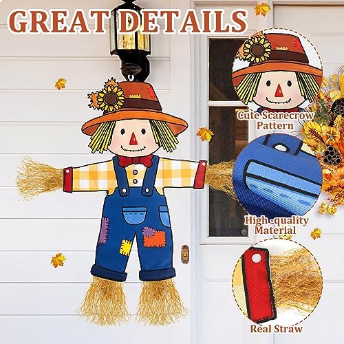 Fall Scarecrow Garden Flag Outdoor Decorations for Outside Double-Sided Printed, Yard Flags House Banner Yard Sign Autumn Winter Thanksgiving Seasonal Decoration 27x 24 Inch - Image 6