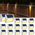 JSOT Solar Deck Lights Perfect for Fence, Step, Stair Decor-Warm White-16P by JSOT