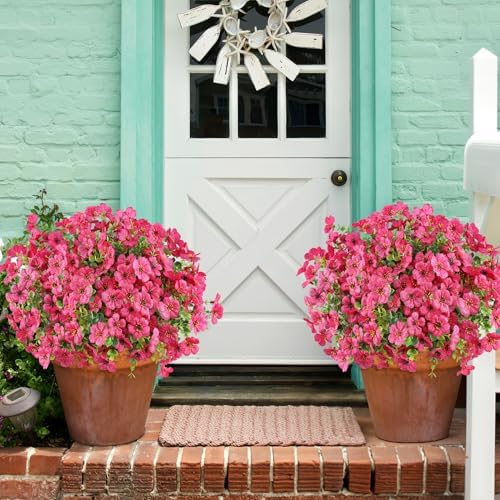 AGIRL Artificial Flowers Outdoor UV Resistant Fake Plant Garden Patio Decor - Image 7