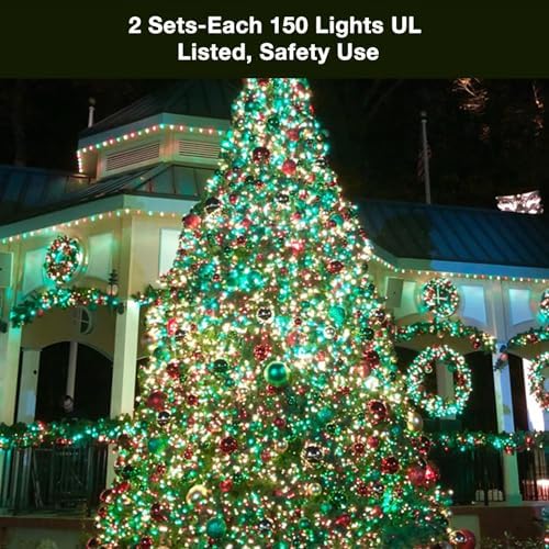 BrizLabs Christmas Lights, 69.6ft 300 Count Green String Lights, Connectable Incandescent Mini Light, 120V UL Certified Light String for Xmas Tree Indoor Outdoor St. Patrick's Day Party Decor - Image 4