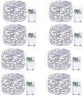 8 Pack Fairy Lights Battery Operated 16 FT 50 LED String Lights Cool White by EXF