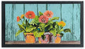 Spring Doormat, 17 x 30 Inch, Non-Slip Washable Outdoor Rug for Indoor Outdoor Home Decorations, Floral Design by FlippanaDirect