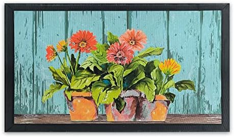 Spring Doormat, 17 x 30 Inch, Non-Slip Washable Outdoor Rug for Indoor Outdoor Home Decorations, Floral Design by FlippanaDirect