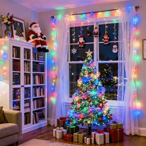 JMEXSUSS Connectable 91.5ft 250 LED Multicolor Christmas Lights Indoor - Image 4