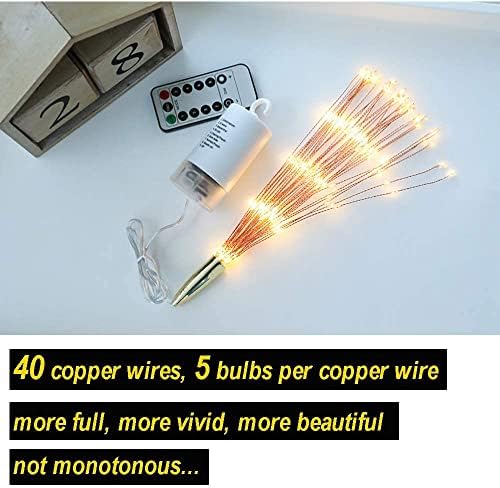 PXBNIUYA 200LED Hanging Sphere Lights, Battery Operated Starburst Lights - Image 4