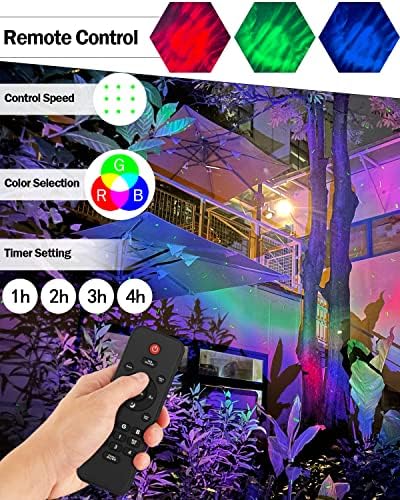 Firefly Garden Lights Star Projector Laser Christmas Lights with Colorful LED Background Light - Image 4