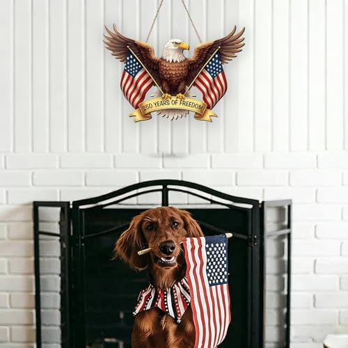 Patriotic Eagle Sign Fits 4th of July 250 Years of Freedom - Image 7