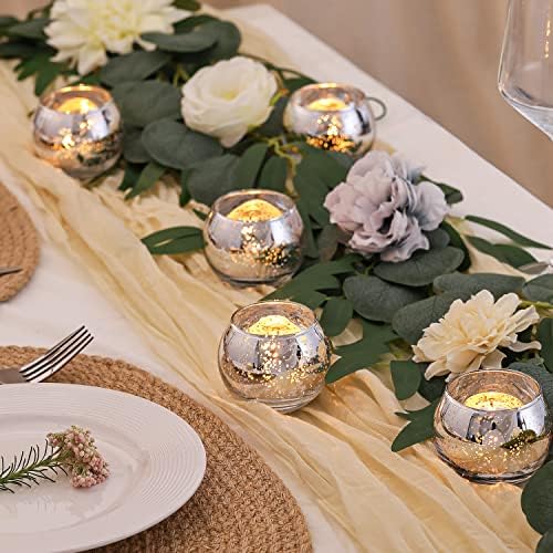 Volens 24PCS Silver Votive Candle Holders for Table Centerpieces - Image 5