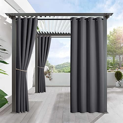 RYB HOME Outdoor Curtains for Patio Waterproof Privacy Thermal Insulated by RYBHOME