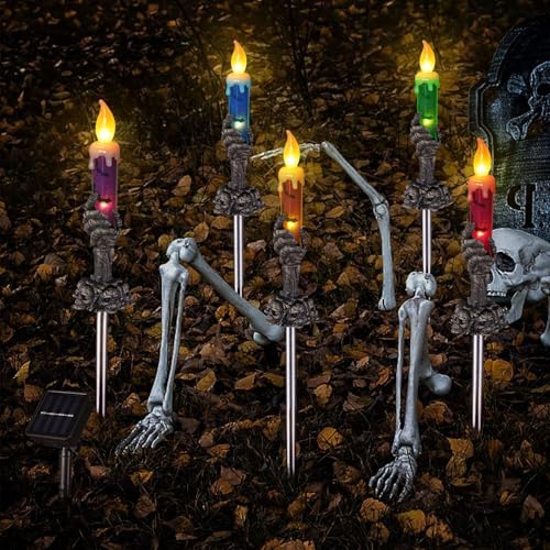 Halloween Decorations Outdoor, Solar Pathway Lights, 10 Pack - Image 5