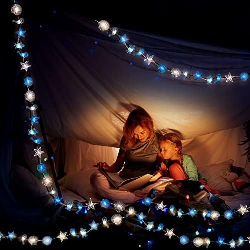 Zhanmai 2 Pcs Ocean String Lights 10 ft Battery Fairy Light 20 LED - Image 3