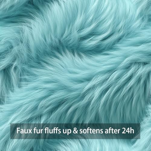 Fall Pillow Covers 20x20 Set of 2 Light Blue Pumpkin Decorations for Home - Image 4