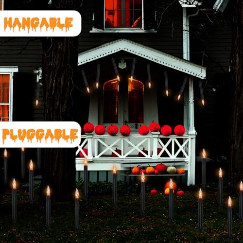 SUNSGNE 19.5FT Halloween Pathway Marker String Lights with 10 Count Lights - Image 3
