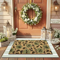 Tinideya 2 23.6 X 35.4 Inches Floral Green Brown by Tinideya
