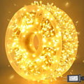 weillsnow 164 FT 500 LED Fairy Lights Outdoor, Warm White String Lights with Timer & 8 Modes, Waterproof Plug in Christmas Lights for Bedroom Wedding Party Decor by weillsnow