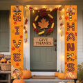 OHOME Thanksgiving Decorations - GIVE THANKS Porch Banner | Fall Decor for Indoor Outdoor Outside - Friendsgiving Party Decorations Autumn Pumpkin Welcome Door Sign for Home Yard Wall by OHOME
