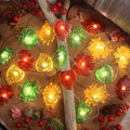 Fall Decoration for home Maple Leaf Lights Thanksgiving Maple Oak Garland Decorative Fairy Lights Battery Operated String Lights Autumn Holiday Decoration 30LED 10ft Christmas Window Room Decor by ENLACERAY