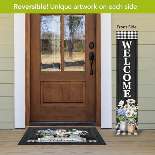 Briarwood Lane Spring Double Sided Reversible Pine Porch Leaner 47x9.5 Farmhouse Flowers For Spring Porch Leaner - Image 3